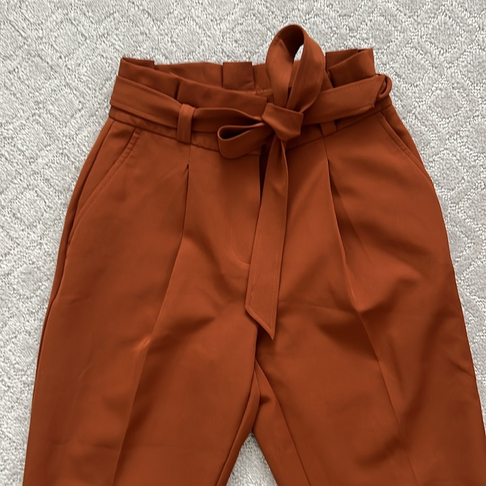 New Look Brown Rust Color Slacks With Pleats Size… - image 4